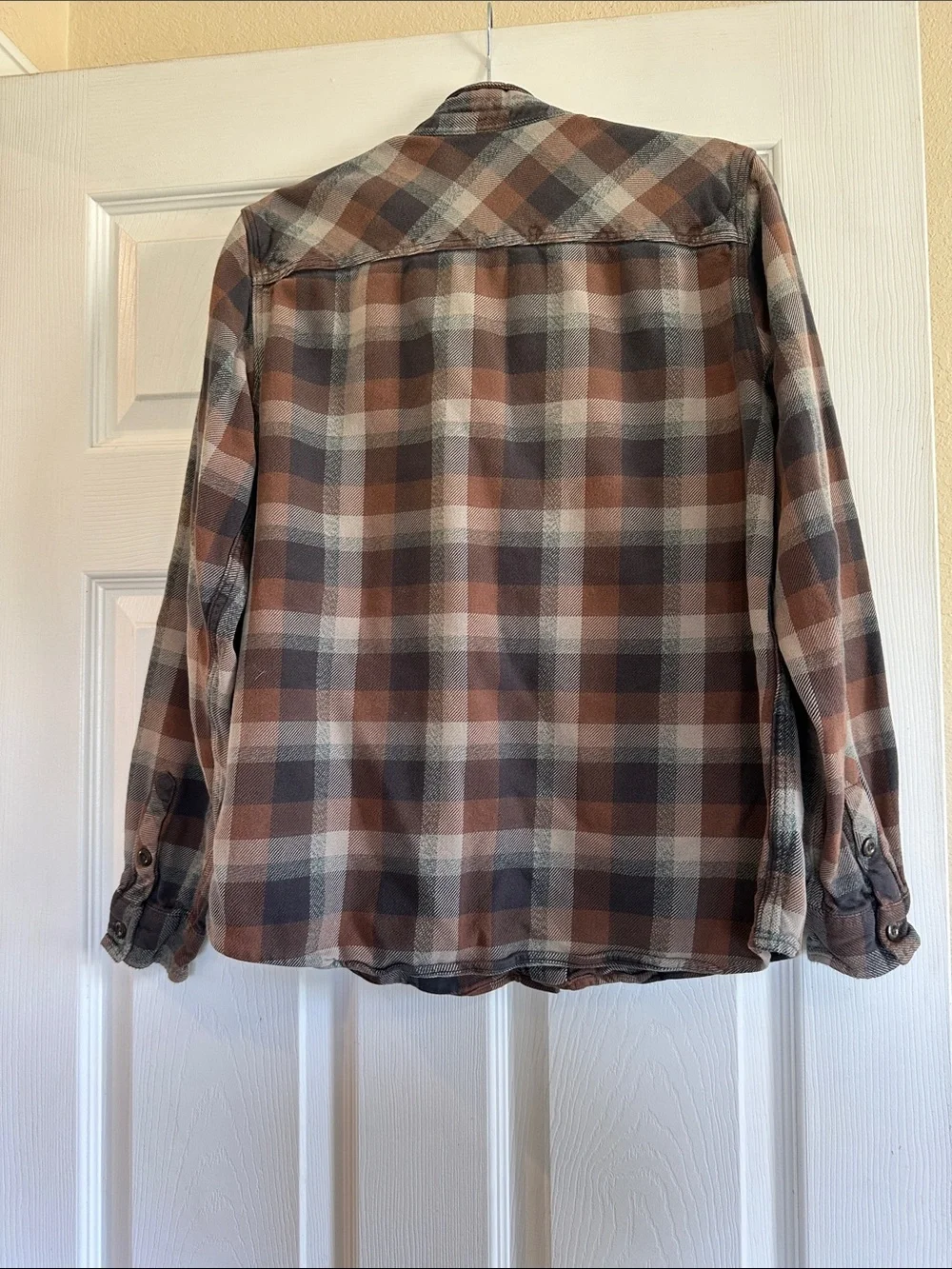 Patagonia kids  Plaid Button-Down Shirt — Brown & Gray